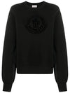 Genius Logo Sweatshirt Black 8G000 28 809KX 999 - MONCLER - BALAAN 2