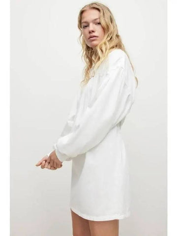 Hollow denim dress WD582W 10 white - ALLSAINTS - BALAAN 1