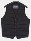 V-neck Down Vest Black - HERNO - BALAAN 3