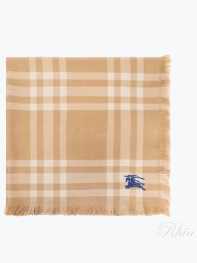 Reversible Check Pattern Scarf Camel - BURBERRY - BALAAN 2