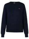 Victoria Embroidery Logo Sweatshirt Navy - A.P.C. - BALAAN 2