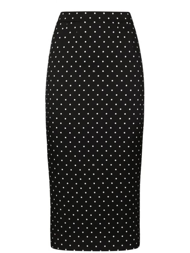 Polka dot pencil skirt F4BUOTFSA63 - DOLCE&GABBANA - BALAAN 1