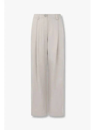 Women s Glossy Satin One Tuck Pants Light Gray - ARMANI EXCHANGE - BALAAN 1