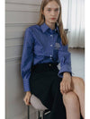 ROZE STRIPED SHIRT BLUE - ILROZE - BALAAN 2