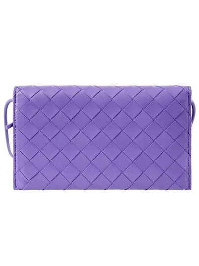 Intrecciato Strap Long Wallet Purple - BOTTEGA VENETA - BALAAN 2