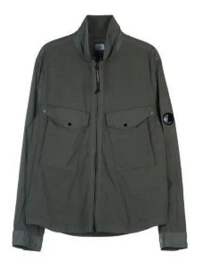 Chrome R Lens Wappen Overshirt Zip-Up Jacket Green - CP COMPANY - BALAAN 2