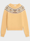 Women s Knit Top C line Sweaters Yellow - CELINE - BALAAN 2