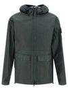 Membrana 3L TC Hooded Jacket Dark Green - STONE ISLAND - BALAAN 2