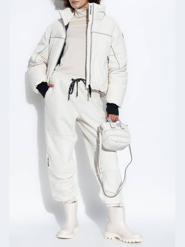 Polartec track pants ivory - MONCLER - BALAAN 3