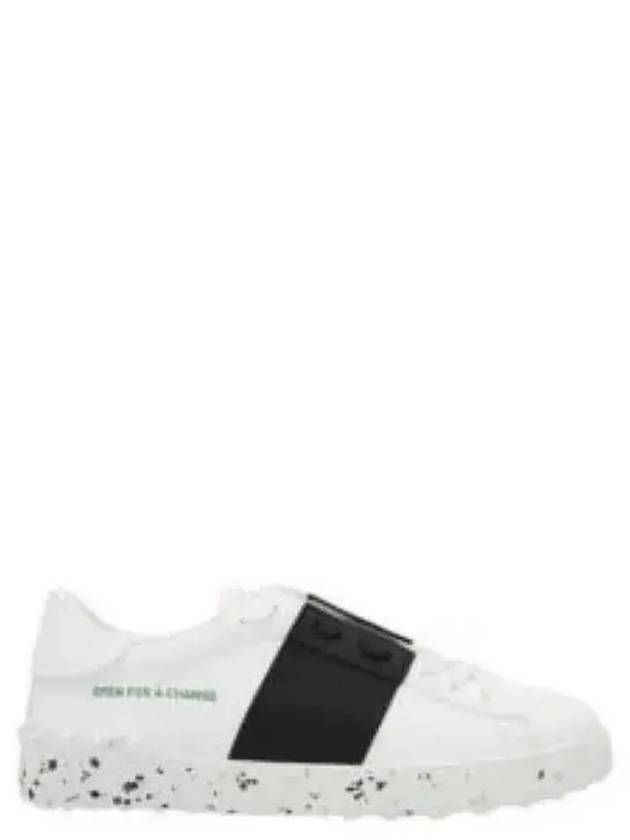 Open For A Change Low Top Sneakers White Black - VALENTINO - BALAAN 2