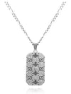 GG Non-Engraved Pendant Necklace Silver - GUCCI - BALAAN 4