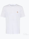 Chillax Fox Patch Regular Short Sleeve T-Shirt White - MAISON KITSUNE - BALAAN 2