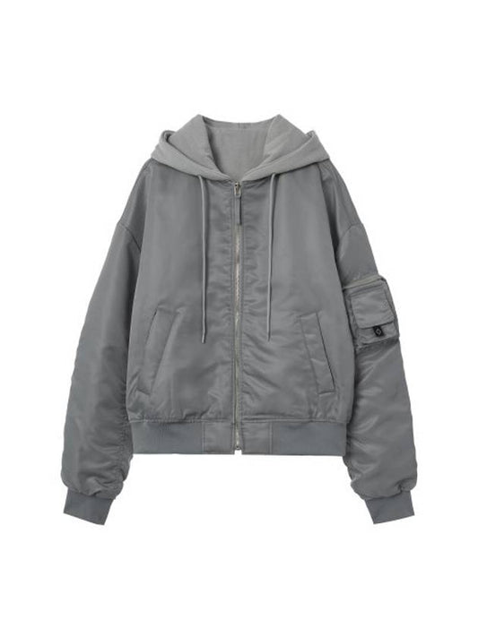 MA 1 Bomber Jacket Grey - HARDGEAR APPAREL - BALAAN 2