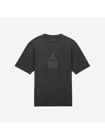 Logo Short Sleeve T-Shirt Black - JORDAN - BALAAN 1