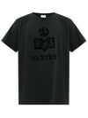 Zeffreh Velvet Short Sleeve T-Shirt Black - ISABEL MARANT - BALAAN 2