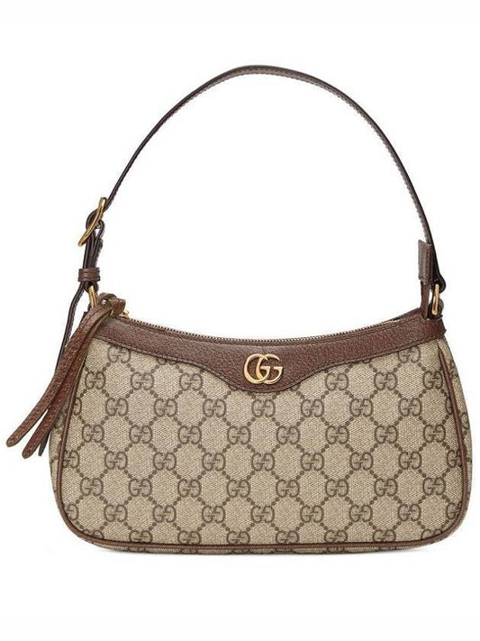 Ophidia GG Small Canvas Shoulder Bag Beige Ebony - GUCCI - BALAAN 1