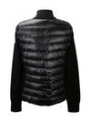 Tricot Padded Wool Cardigan Black - MONCLER - BALAAN 4