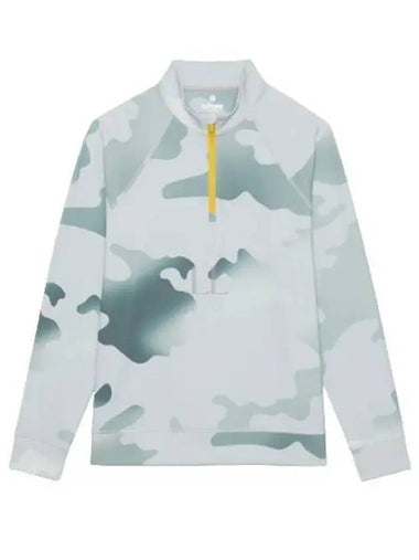 Gradient Camo Quarter Zip Slim Fit Mid Layer G4MS23K064 Nimbus Men s - G/FORE - BALAAN 1