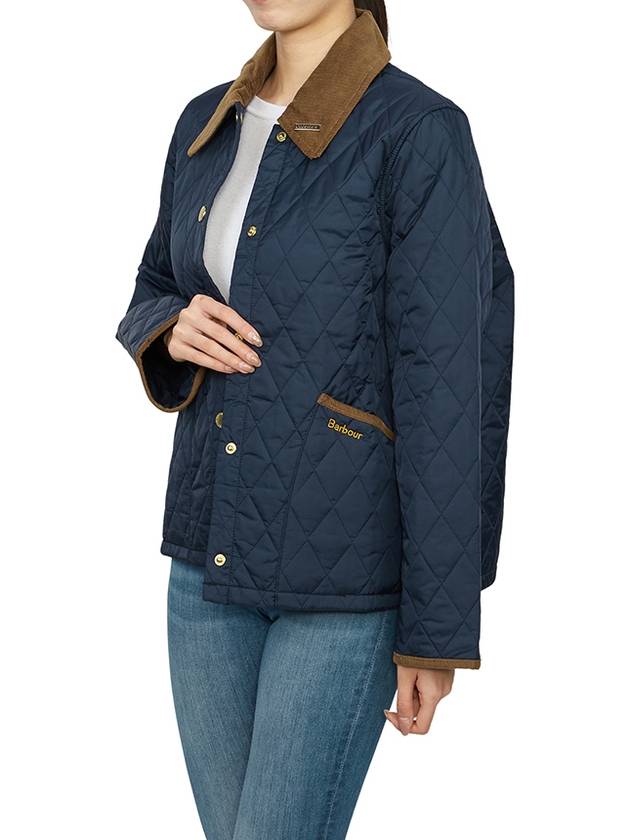 30th Anniversary Riddesdale Crop Quilted Jacket Navy - BARBOUR - BALAAN 8