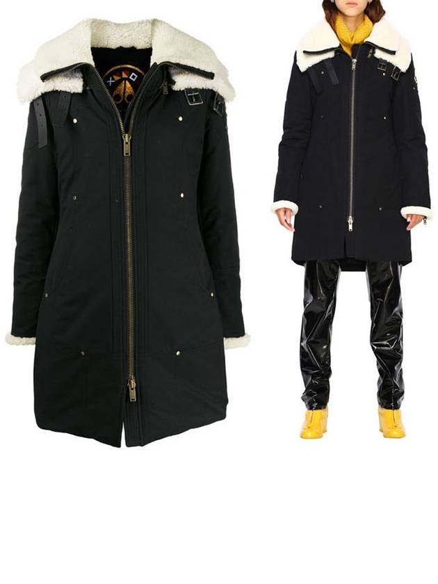 Tompkins Double Collar Parka Black - MOOSE KNUCKLES - BALAAN 1