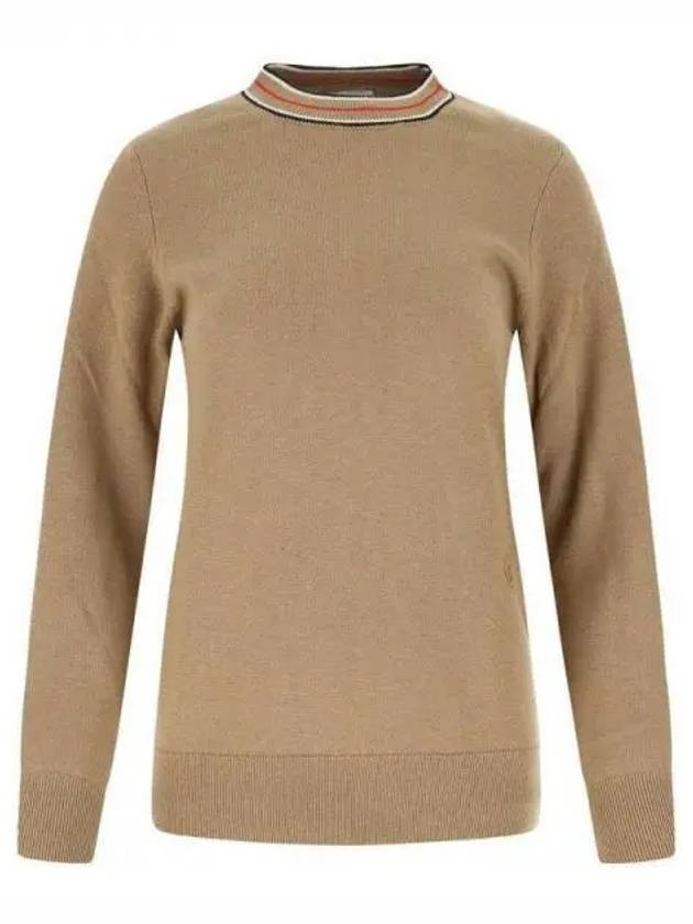 Icon Stripe Neck Cashmere Knit - BURBERRY - BALAAN 1