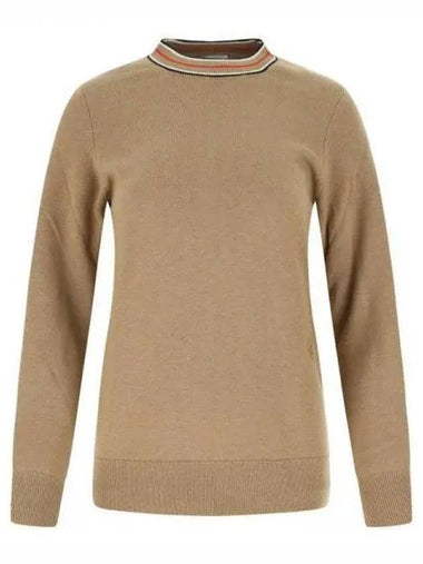 Icon Stripe Neck Cashmere Knit - BURBERRY - BALAAN 1