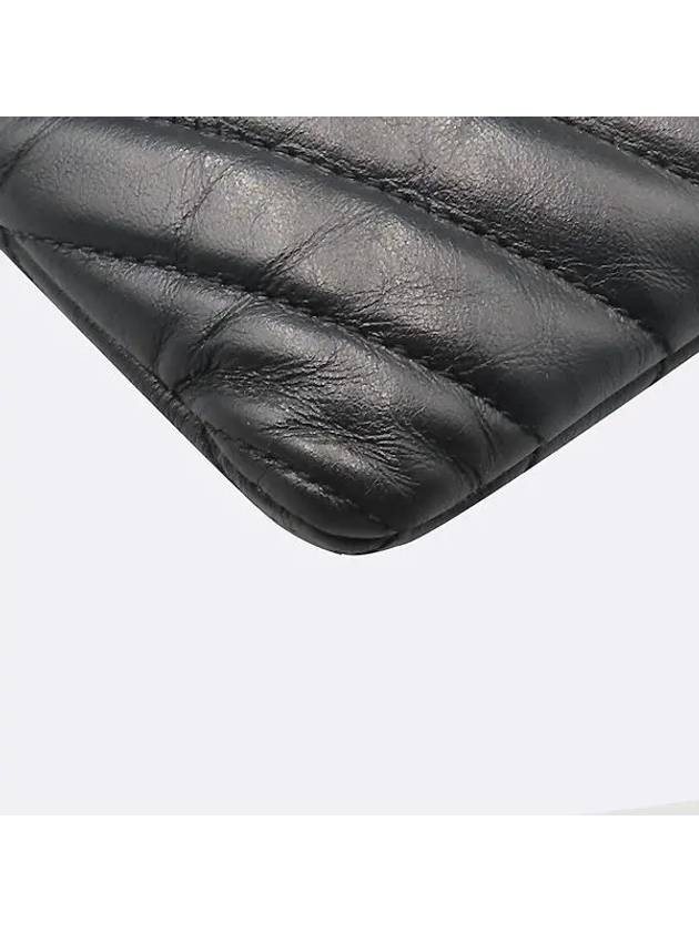 559193 Black Matrace Quilted Monogram Silver YSL Signature Tablet Pouch Clutch Bag - SAINT LAURENT - BALAAN 4