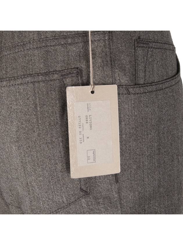 Men's Livigno Virgin Wool Straight Pants Gray - BRIONI - BALAAN 9