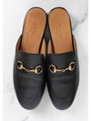 King s Horsebit Leather Slippers Black 36 5 235 - GUCCI - BALAAN 9