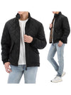 Diamond Quilted Zip-Up Jacket Black - BURBERRY - BALAAN 2