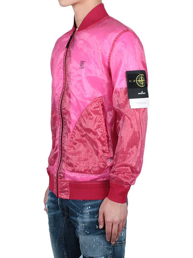 Men's Waffen Piatina Transparent Bomber Jacket Cyclamen - STONE ISLAND - BALAAN 5