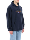 Haute Couture Logo Embroidered Hoodie Navy - VETEMENTS - BALAAN 2