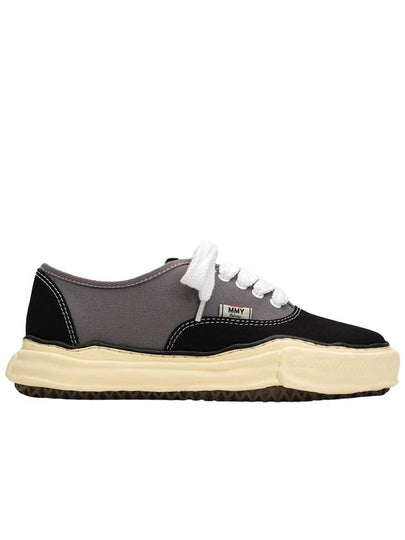 Baker OG Sole VL Bicolor Canvas Low-Top Sneakers Black Grey - MIHARA YASUHIRO - BALAAN 2