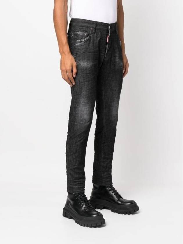 Men's Clean Wash Skater Jeans Black - DSQUARED2 - BALAAN 8