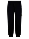 Compass Badge Cotton Track Pants Black - STONE ISLAND - BALAAN 2