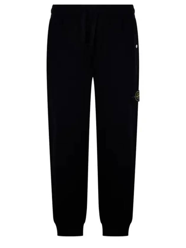 Compass Badge Cotton Track Pants Black - STONE ISLAND - BALAAN 2