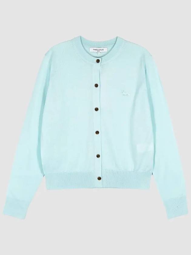 Baby Fox Patch Regular Cardigan Peppermint - MAISON KITSUNE - BALAAN 3