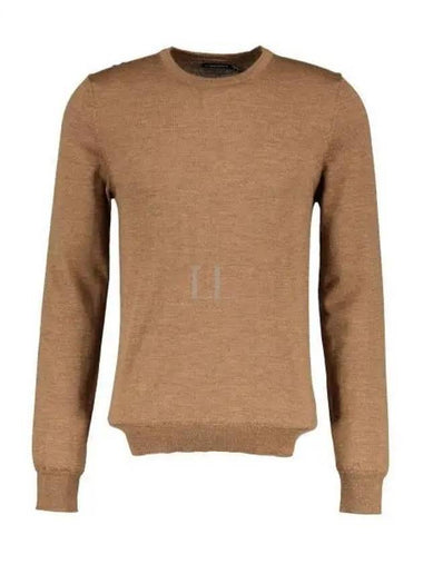 yle Merino Crew Neck Knit Top Brown - J.LINDEBERG - BALAAN 1