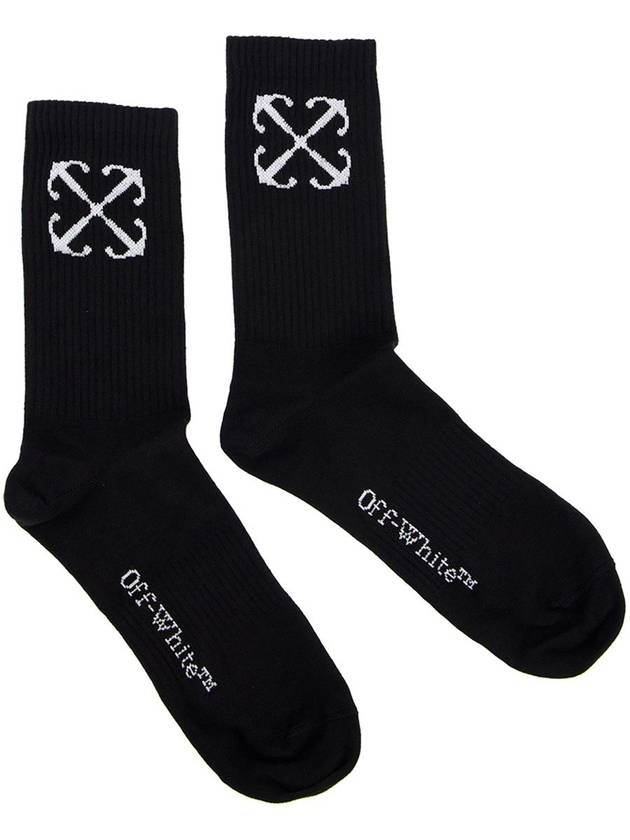 Socks OMRA080C99KNI001 1001 Black - OFF WHITE - BALAAN 2