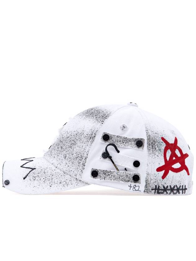 BBD Original Logo Cap Dirty Custom Ver White - BLACKBLOND - BALAAN 3