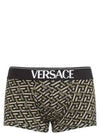 Monogram Stretch Cotton Boxer Briefs Black Khaki - VERSACE - BALAAN 1