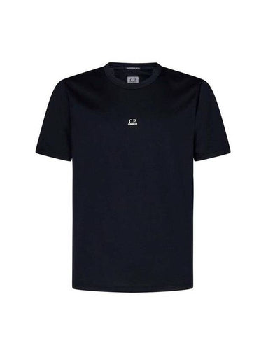 70/2 Mercerized Jersey Logo Short Sleeve T-Shirt Navy - CP COMPANY - BALAAN 1