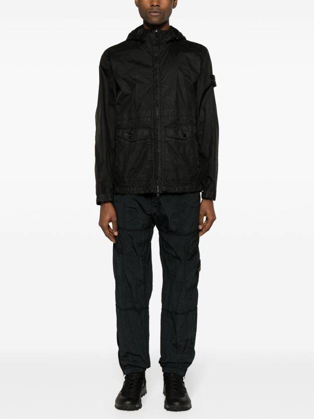 Membrana 3L TC Hooded Jacket Black - STONE ISLAND - BALAAN 4