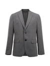 Hopper U Active Hopsack Blazer Jacket Grey Melange - J.LINDEBERG - BALAAN 2