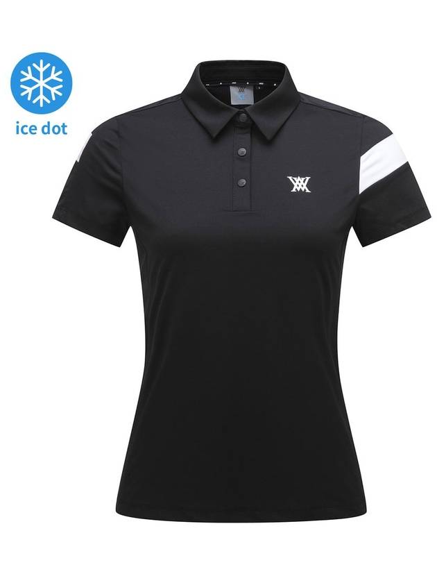 Official WOMEN ICE DOTS INCISION POINT SHORT T SHIRT BK - ANEWGOLF - BALAAN 1