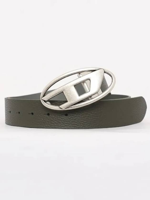 1DR Logo Buckle Leather Belt X09812P4420 - DIESEL - BALAAN 3