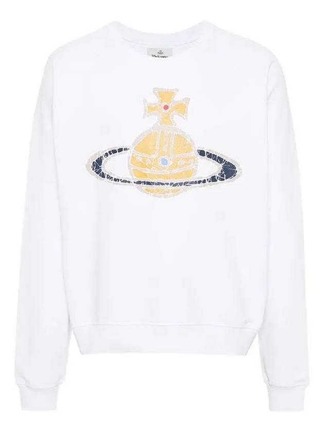 Time Machine Raglan Sweatshirt White - VIVIENNE WESTWOOD - BALAAN 2