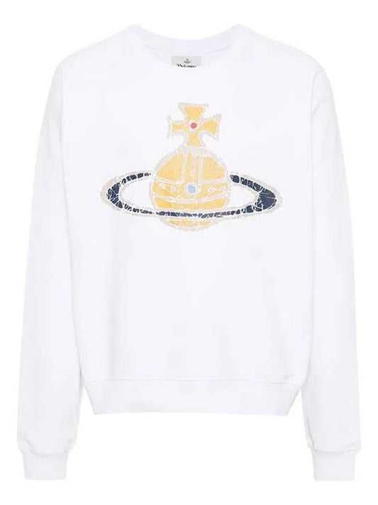 Time Machine Raglan Sweatshirt White - VIVIENNE WESTWOOD - BALAAN 2