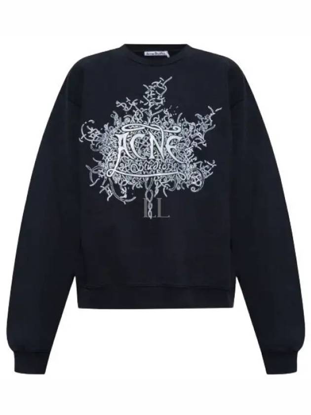 Logo Print Sweatshirt Black - ACNE STUDIOS - BALAAN 2