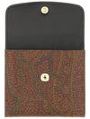 Paisley Print Card Wallet Brown Black - ETRO - BALAAN 1